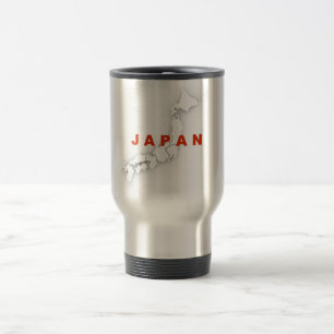 Caneca Térmica Mapa de Contorno do Japão