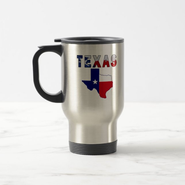 Caneca Térmica Mapa de Sinalizador com Texas (Esquerda)