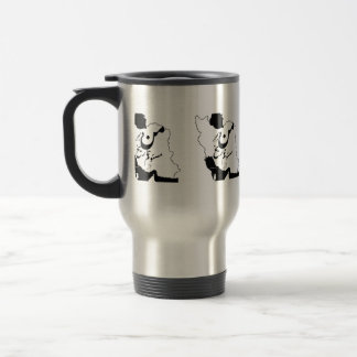 Caneca Térmica Mapa do Irã com o Quo Histórico de Mohammad Reza S