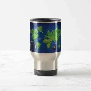 Caneca Térmica Mapa do mundo