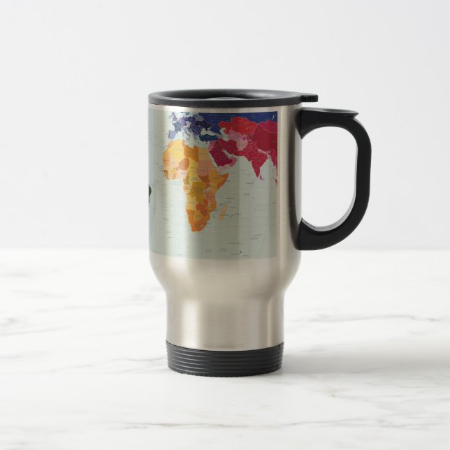 Caneca Térmica Mapa do mundo (Direita)