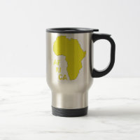 Mapa Funky Yellow Africa