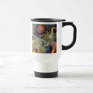 Caneca Térmica Mar Anêmona Natureza Científica Oceânica