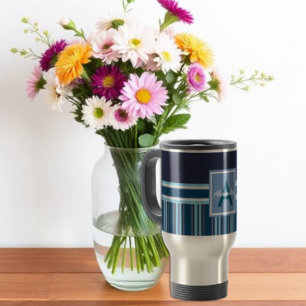 Caneca Térmica Marinho Blue Stripes