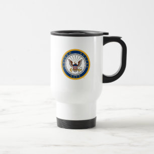 Caneca Térmica Marinho dos EUA Emblema Marinho