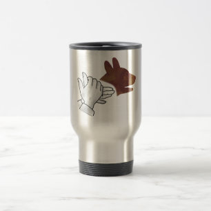 Caneca Térmica Marrom-escuro Mão