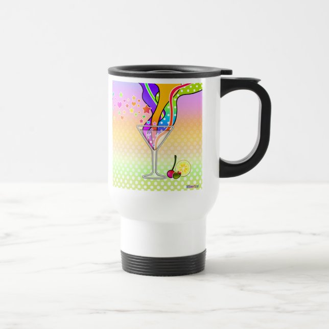 CANECA TÉRMICA MARTINI NO ESTILO POP ART DOS ANOS 60 (Direita)