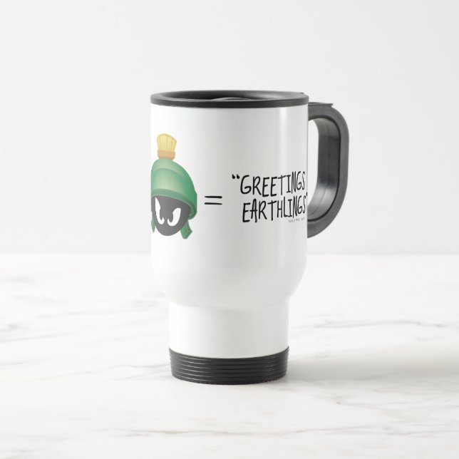 Caneca Térmica MARVIN, A Equação Emoji MARTIAN™ (Frente Esquerda)