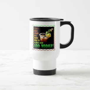 CANECA TÉRMICA MARY SANGUINÁRIA, CARREGADA DE BEBIDA