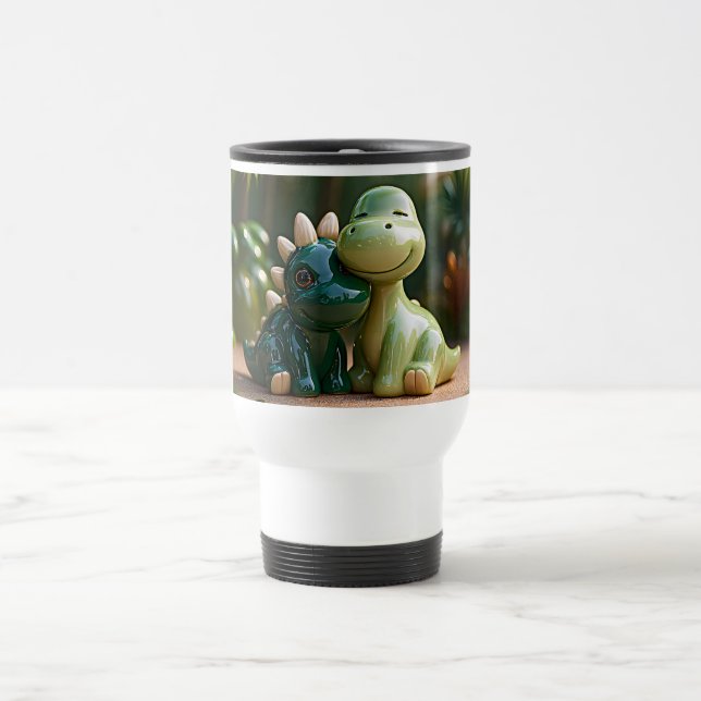 Caneca Térmica Mascotes Dinossauros Verde Alegre (Centro)