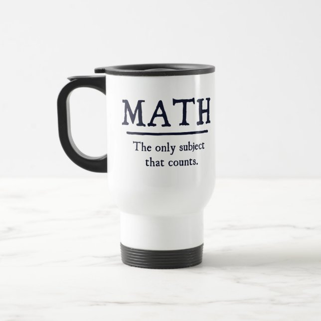 Caneca Térmica Matemática o único assunto que conta (Esquerda)