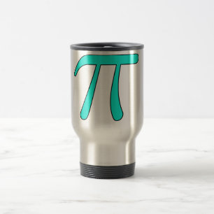 Caneca Térmica Matemática quente do símbolo do Pi 3,14 da luz d