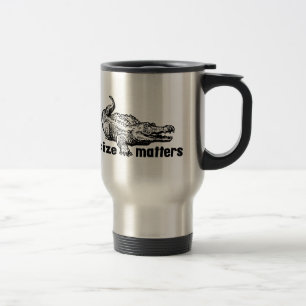 Caneca Térmica Matérias engraçadas do TAMANHO - jacaré ou