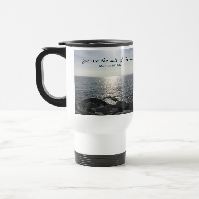 Caneca Térmica Mateus 5:13 Você é o Sal do Oceano Terrestre (Esquerda)