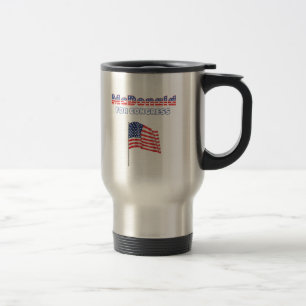 Caneca Térmica McDonald para a bandeira americana patriótica do