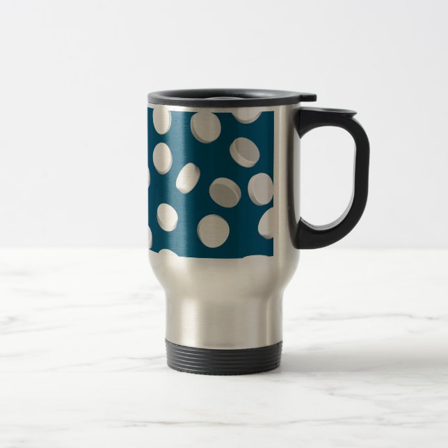 Caneca Térmica medicamentos para pílulas azuis (Direita)