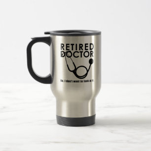 Caneca Térmica Médico Reformado com Stethoscope e Sassy Engraça