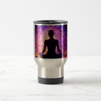 Caneca Térmica Meditando Tumbler Silhouette - Espiritual