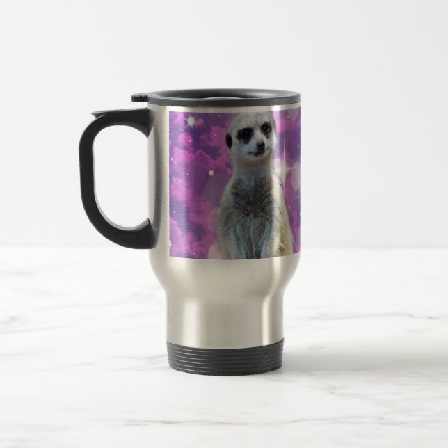 Caneca Térmica Meerkat Com Sparkle, (Esquerda)