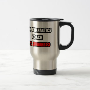 Caneca Térmica Meio treinador de ginástica... Half Superherói