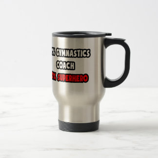 Caneca Térmica Meio treinador de ginástica... Half Superherói
