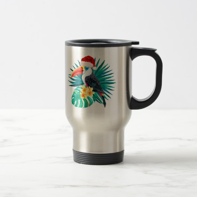 Caneca Térmica Mele Kalikimaka - Aves da Selva Tropical (Direita)