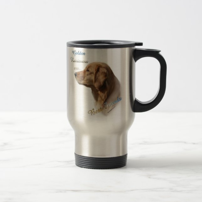 Caneca Térmica Melhor amigo do ouro Retriever (Direita)