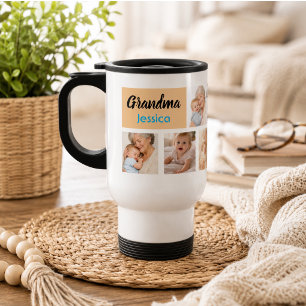 Caneca Térmica Melhor Avó do Mundo Foto Colagem Avós