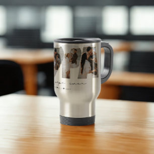 Caneca Térmica Melhor Colagem de Fotografias de Papa Ever 4 para 