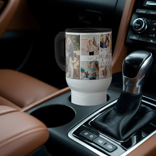 Caneca Térmica Melhor Colagem de Fotos do Dia de as mães de Scrip