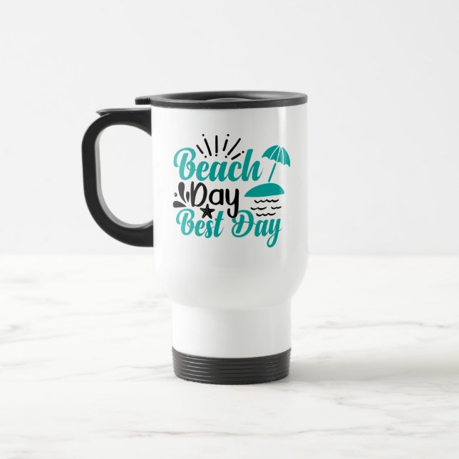 Caneca Térmica Melhor Dia da Praia - 68634 (Esquerda)