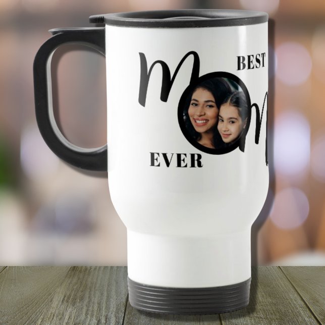 Caneca Térmica Melhor Foto de Mãe Nunca (Criador carregado)