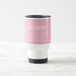 Caneca Térmica Melhor Irmã de Todos os Tempos Definição Script Ro