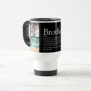 Caneca Térmica Melhor Irmão de Todos os Tempos Colagem de Fotos D