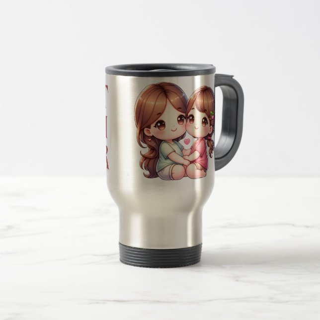 Caneca Térmica Melhor mãe, mãe (Frente Esquerda)
