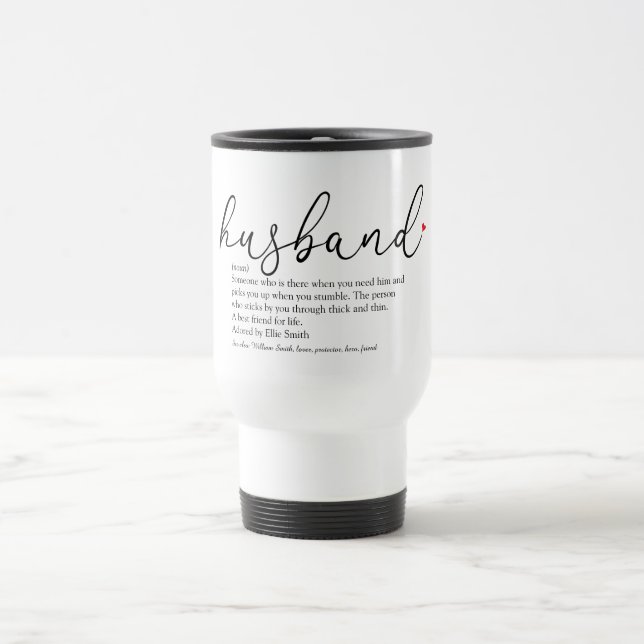 Caneca Térmica Melhor Marido de Todos Definição Roteiro Elegante (Centro)