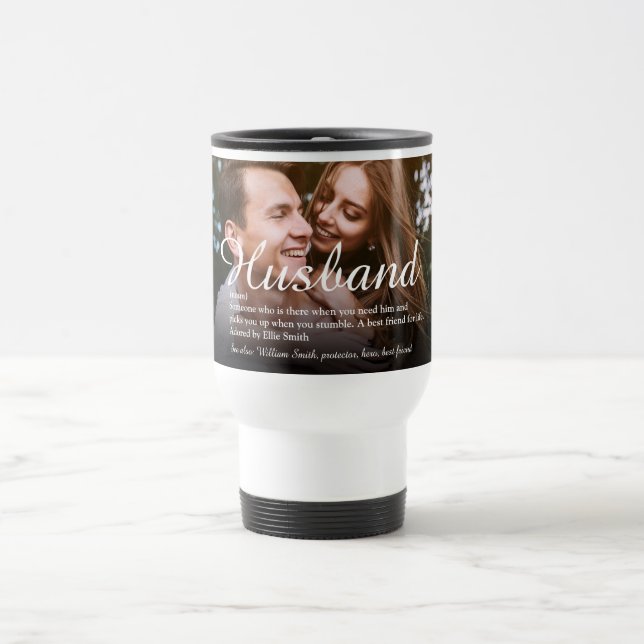 Caneca Térmica Melhor Marido de Todos os Tempos Definição Foto Sc (Centro)