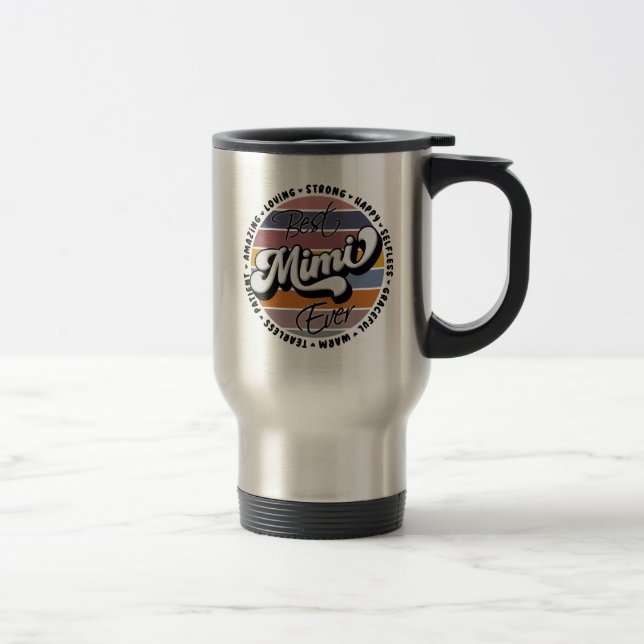 Caneca Térmica Melhor Mimi, Retro Best Mimi Ever, Mimi Gifs (Direita)