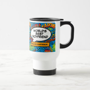 Caneca Térmica Melhor Namorado de Diversão Moderna Do Livro De BD