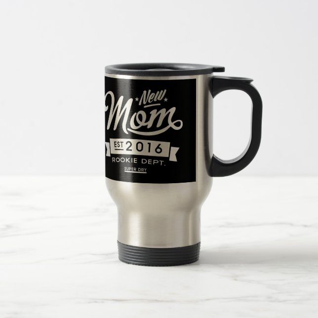 Caneca Térmica Melhor nova mãe escura 20XX (Direita)