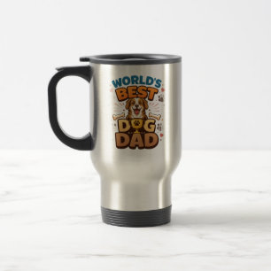 Caneca Térmica Melhor Pai de Cachorro do Mundo Dia dos Pais Per