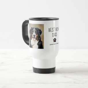 Caneca Térmica Melhor Pai de Cachorro   Duas Fotografias com Café