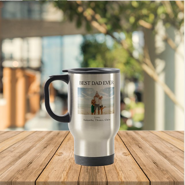 Caneca Térmica Melhor Pai de Fotografia Personalizada (Criador carregado)