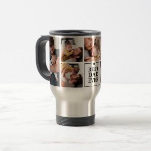 Caneca Térmica Melhor Pai do Mundo Moderno Colagem de 7 Fotos