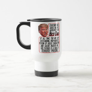 Caneca Térmica Melhor Pai Engraçado Dia de os pais Donald Trump