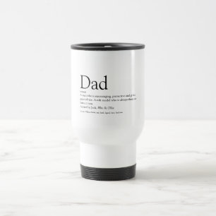 Caneca Térmica Melhor Pai, Papai, Pai do Mundo Definição Divertid