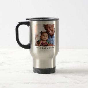 Caneca Térmica Melhor Papai de Todos Personalizado Foto Natal Sim