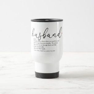 Caneca Térmica Melhor Script Elegante De Definição De Marido De