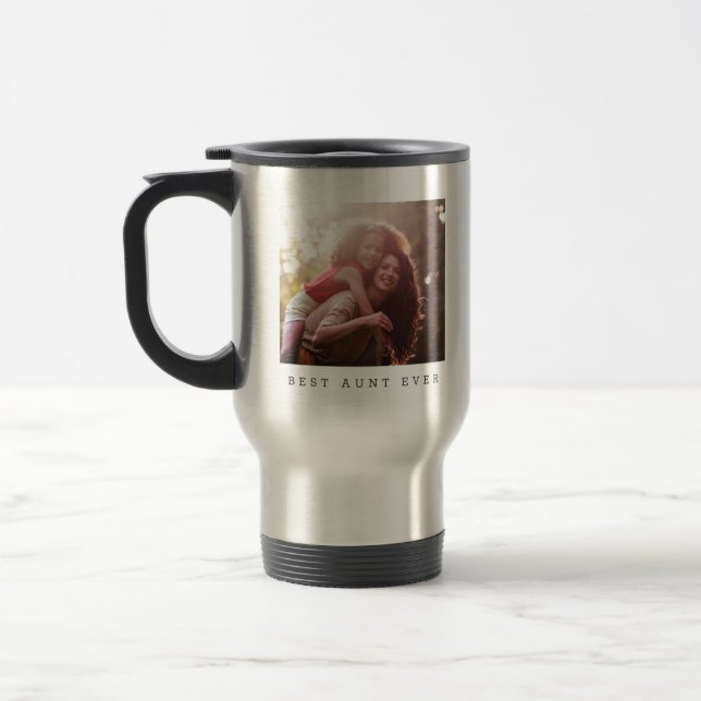 Caneca Térmica Melhor Tia de Todos Presente Personalizado com Fot (Esquerda)