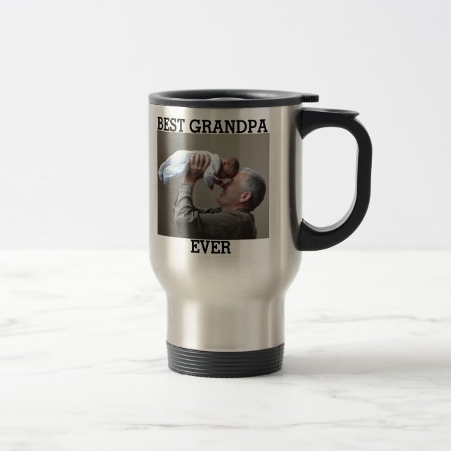 Caneca Térmica Melhor Vovô Já Criou Foto Personalizada (Direita)
